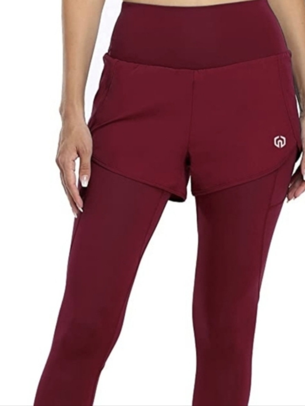 Yoga Pants Tummy Control High Waist Workout Leggings with 2 Pocket-M